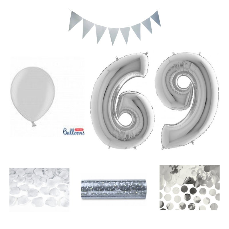 69-års festpaket, Silver, Stor – sammansatt produktbild