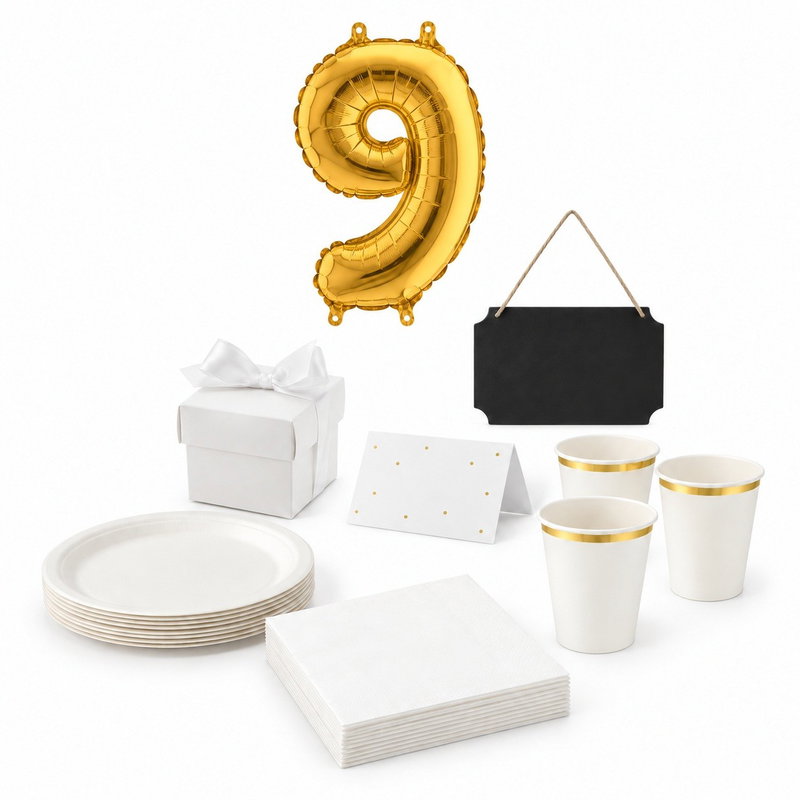 9-årskalas, Detektivkalas – gör egna ledtrådar, kalaspaket, 6 gäster – paketets produkter