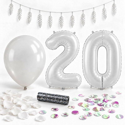 20-års festpaket, Vitt, Stor – paketets samlade innehåll