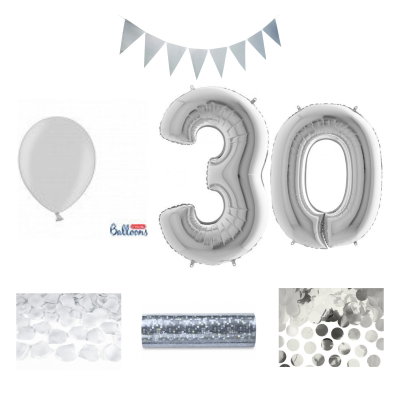 30-års festpaket, Silver, Stor – sammansatt produktbild