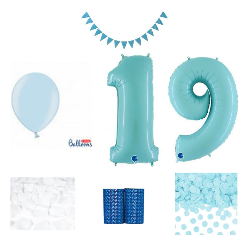 19-års festpaket, Blått, Stor – sammansatt produktbild