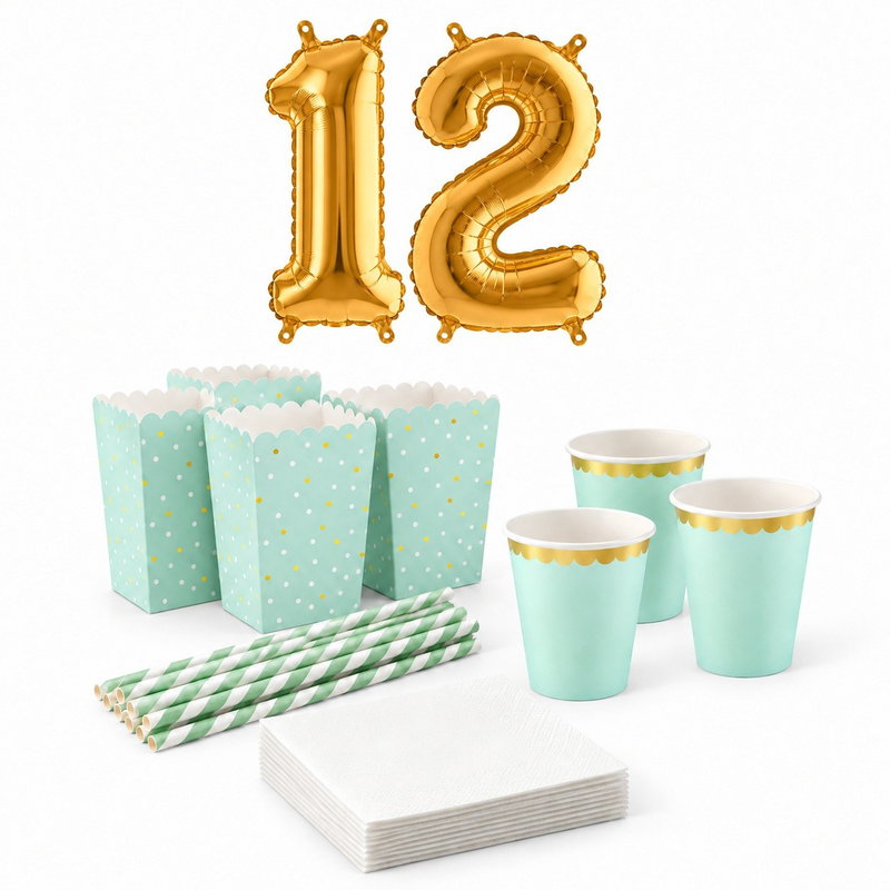 12-årskalas, Filmkväll, serveringspaket, 6 gäster – paketets produkter