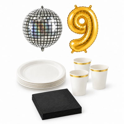 9-årskalas, Discokalas, kalaspaket, 6 gäster – paketets produkter