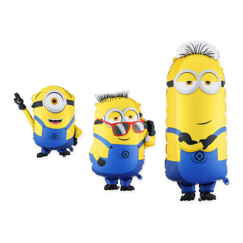 Minioner – ballongpaket med Mel, Ron och Tim