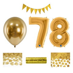 78-årsfest – festpaket i guld