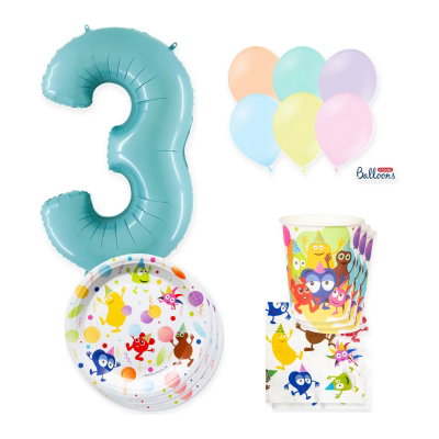 Babblarna – 3-årskalas – kalaspaket för 24 gäster
