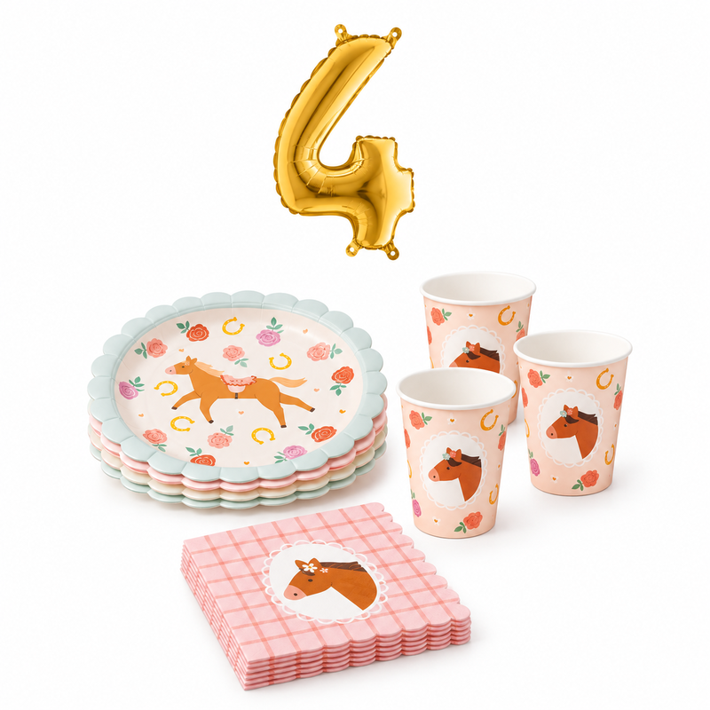 4-årskalas, Hästkalas, kalaspaket, 6 gäster – paketets produkter