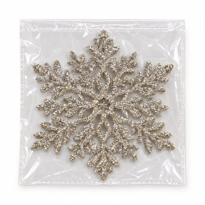 Glittrig snöflinga – 10 cm