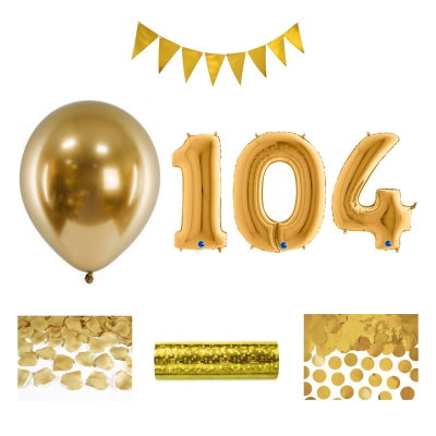 104-års festpaket, Guld, Stor – sammansatt produktbild