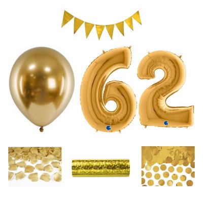 62-års festpaket, Guld, Stor – sammansatt produktbild