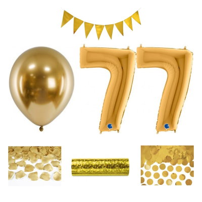 77-års festpaket, Guld, Stor – sammansatt produktbild