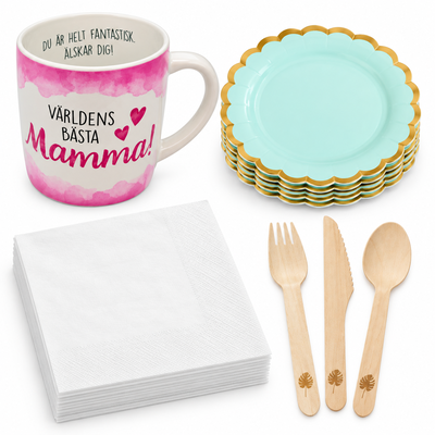Frukost med mamma – hennes egen mugg och sex fikaplatser
