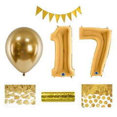 17-årsfest – festpaket i guld