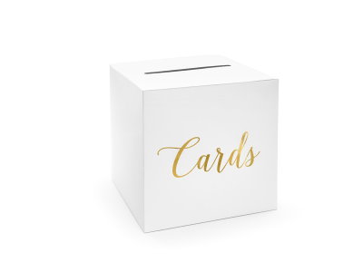 Kortlåda / Bröllopslåda - Cards - Guld