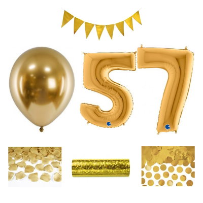 57-års festpaket, Guld, Stor – sammansatt produktbild