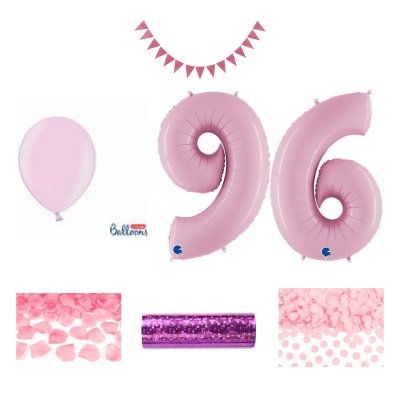 96-års festpaket, Rosa, Stor – sammansatt produktbild
