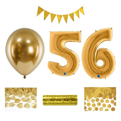 56-års festpaket, Guld, Stor – sammansatt produktbild