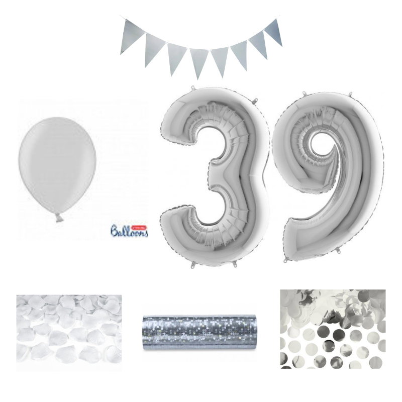 39-års festpaket, Silver, Stor – sammansatt produktbild