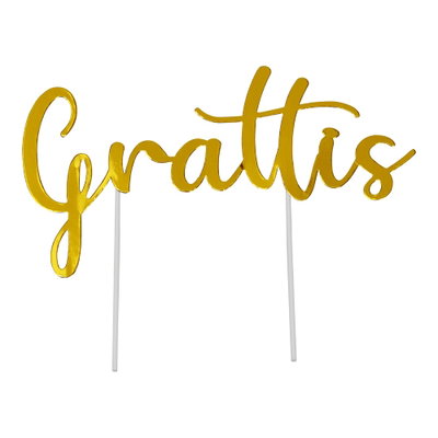 Cake Topper - Grattis