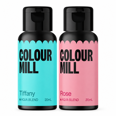 Tiffany & Rose, 2 flaskor Colour Mill Aqua Blend à 20 ml