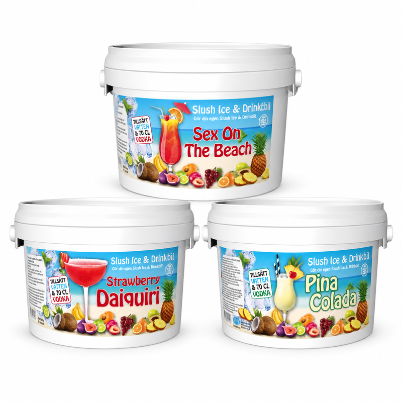 Slush hemma – tre smaker