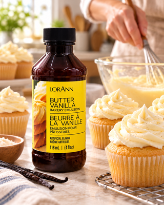 LorAnn Butter Vanilla bakemulsion i användningsmiljö