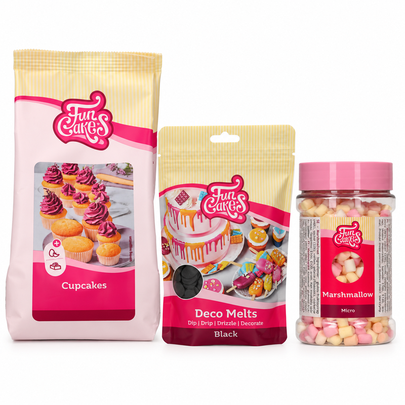Produktöversikt: Svarta cake pops med mjuka marshmallowtoppar