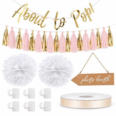 About to pop – babyshowerns porträttvägg
