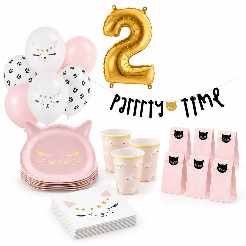2-årskalas, Kattkalas, kalaspaket, 6 gäster – paketets produkter