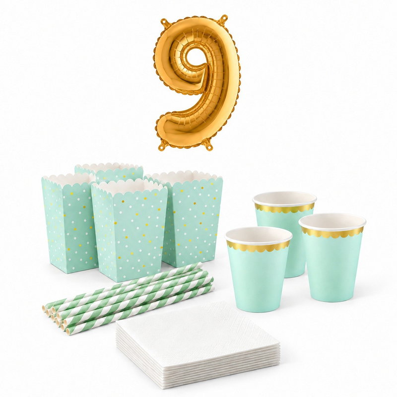 9-årskalas, Filmkväll, serveringspaket, 6 gäster – paketets produkter