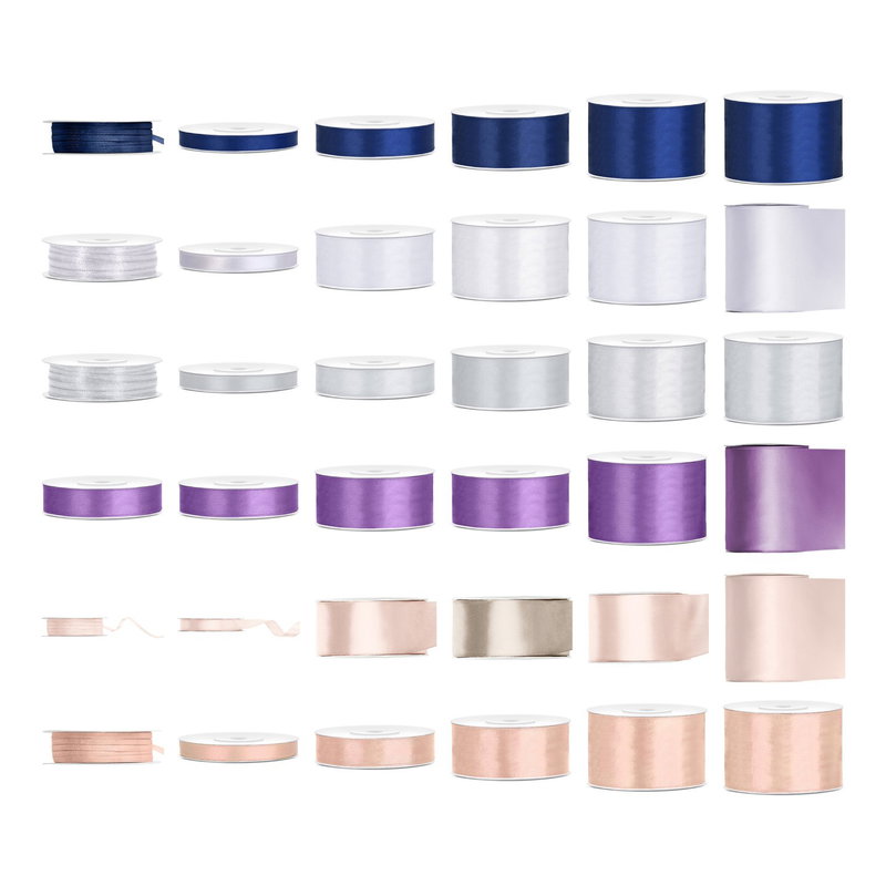 Satinbandspaket – Marin elegans – Maxi – 36 rullar – hela paketet