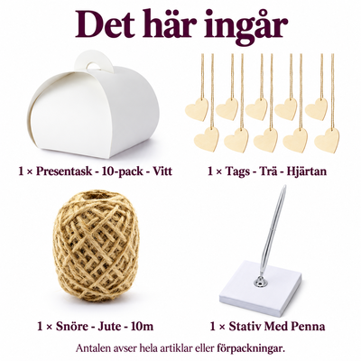 Det här ingår i Tio små julgåvor – skriv, namnge och knyt lådorna