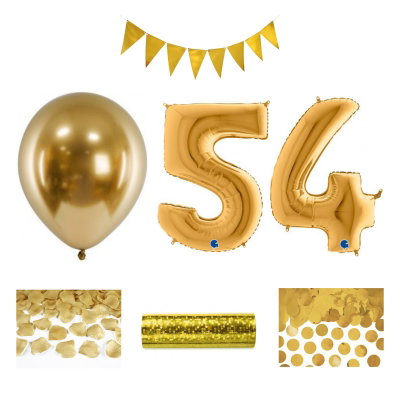 54-års festpaket, Guld, Stor – sammansatt produktbild