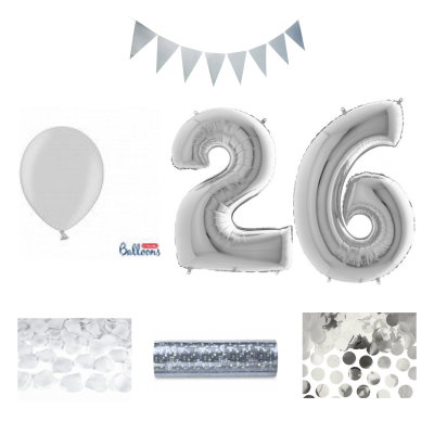 26-års festpaket, Silver, Stor – sammansatt produktbild