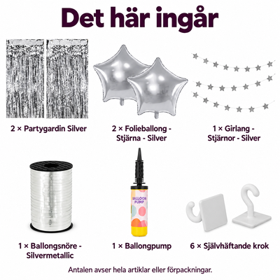 Det här ingår i Silverfönstret – två glittrande fält med stjärnor