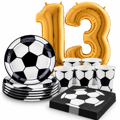 13-årskalas, Fotboll, kalaspaket, 6 gäster – samlat paketinnehåll