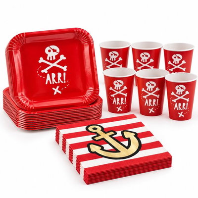 Piratkalas, dukningspaket, 16 gäster