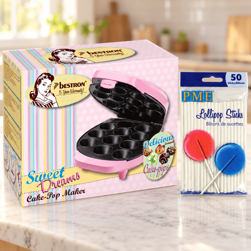 Miljöbild: Cake pops i omgångar – maskin och pinnpåfyllning