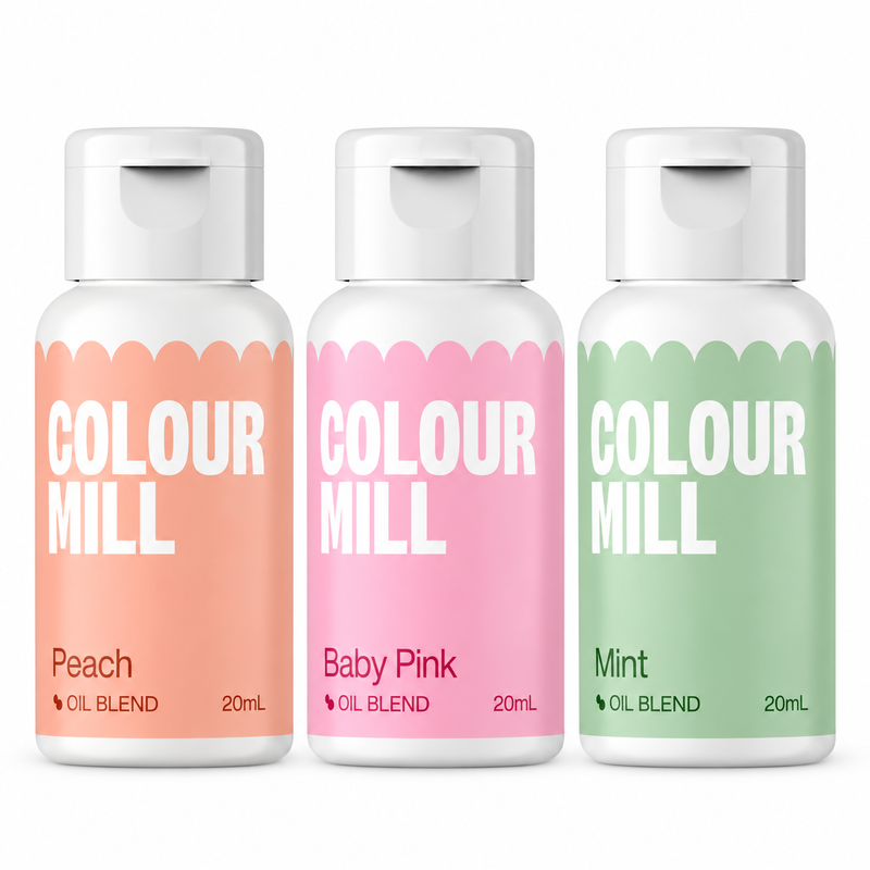 Sorbettrio, 3 flaskor Colour Mill Oil Blend à 20 ml