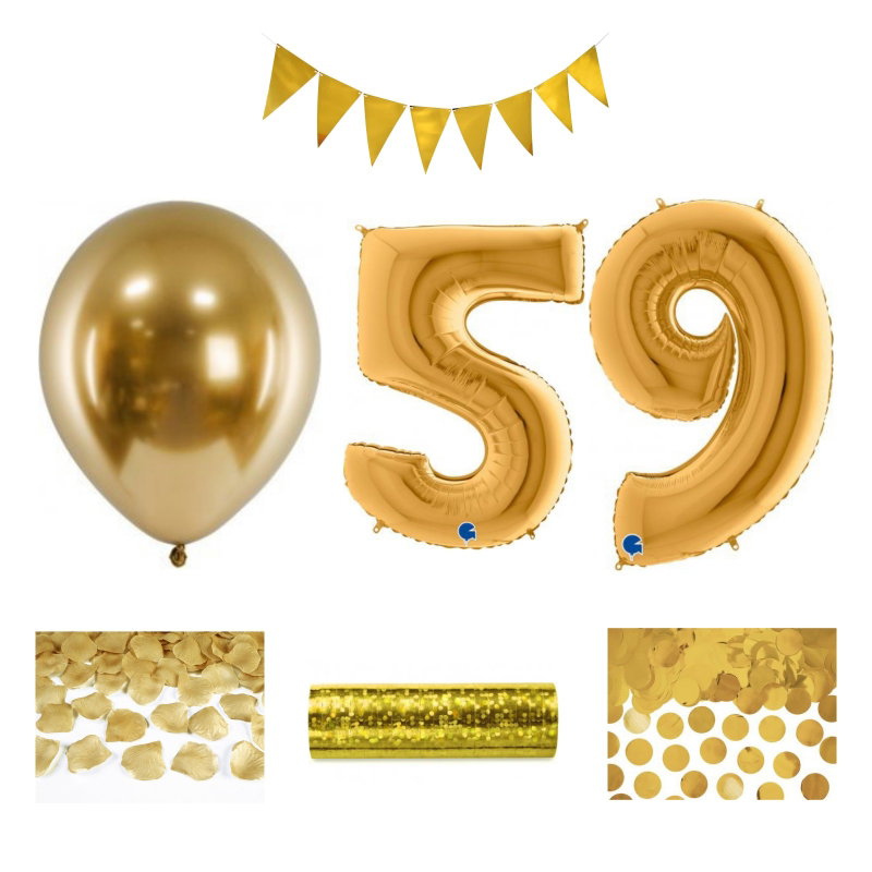 59-års festpaket, Guld, Stor – sammansatt produktbild
