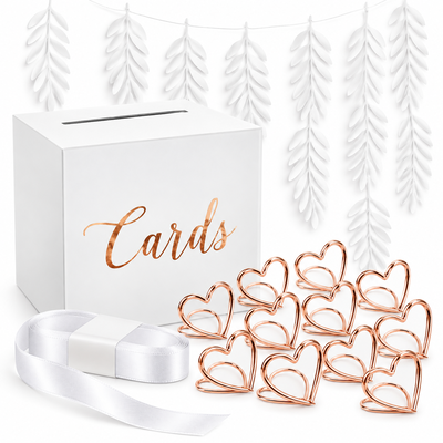 Babyshower och dop – presentbordspaket – roséguld – samlat paketinnehåll