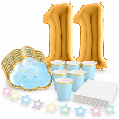 ☁️ Pyjamasparty – moln & stjärnor