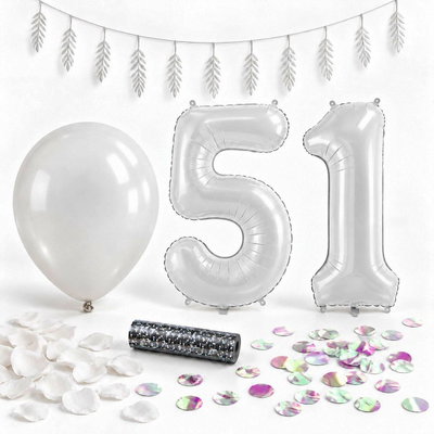 51-års festpaket, Vitt, Stor – paketets samlade innehåll