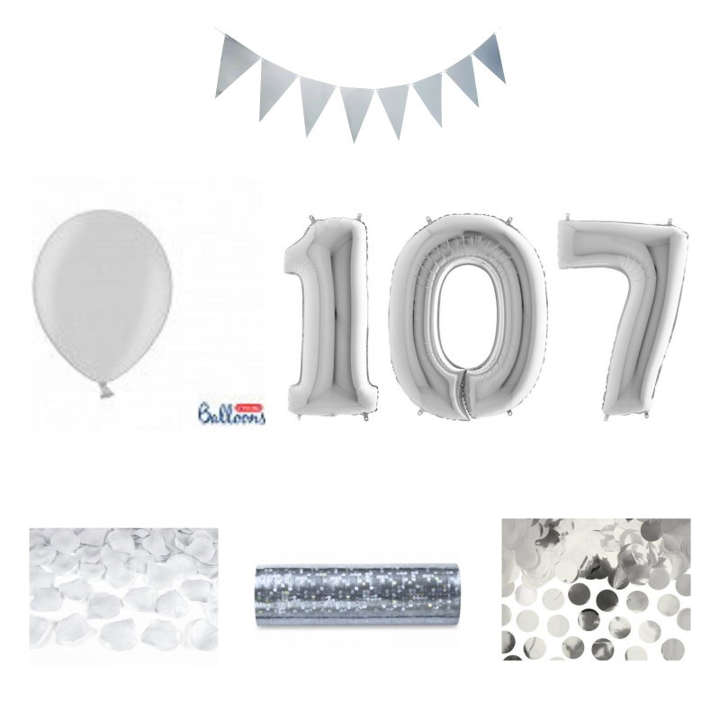 107-års festpaket, Silver, Stor – sammansatt produktbild