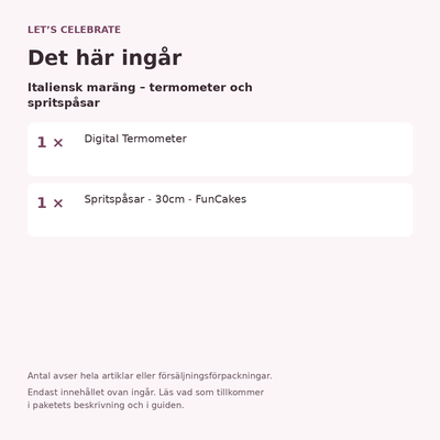 Paketets innehåll och antal försäljningsförpackningar.