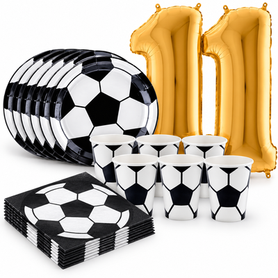 11-årskalas, Fotboll, kalaspaket, 6 gäster – samlat paketinnehåll