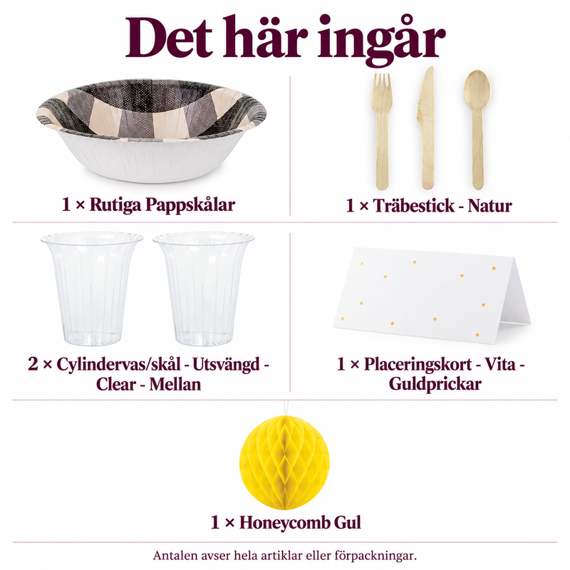 Sommarglass för sex – välj två egna toppings – innehåll och antal