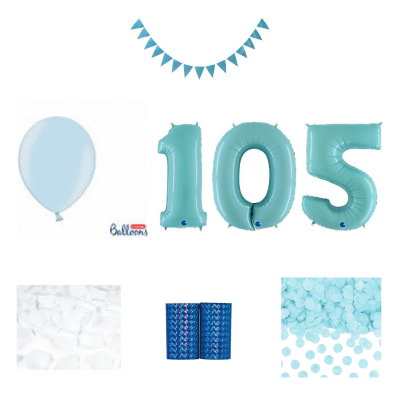 105-års festpaket, Blått, Stor – sammansatt produktbild