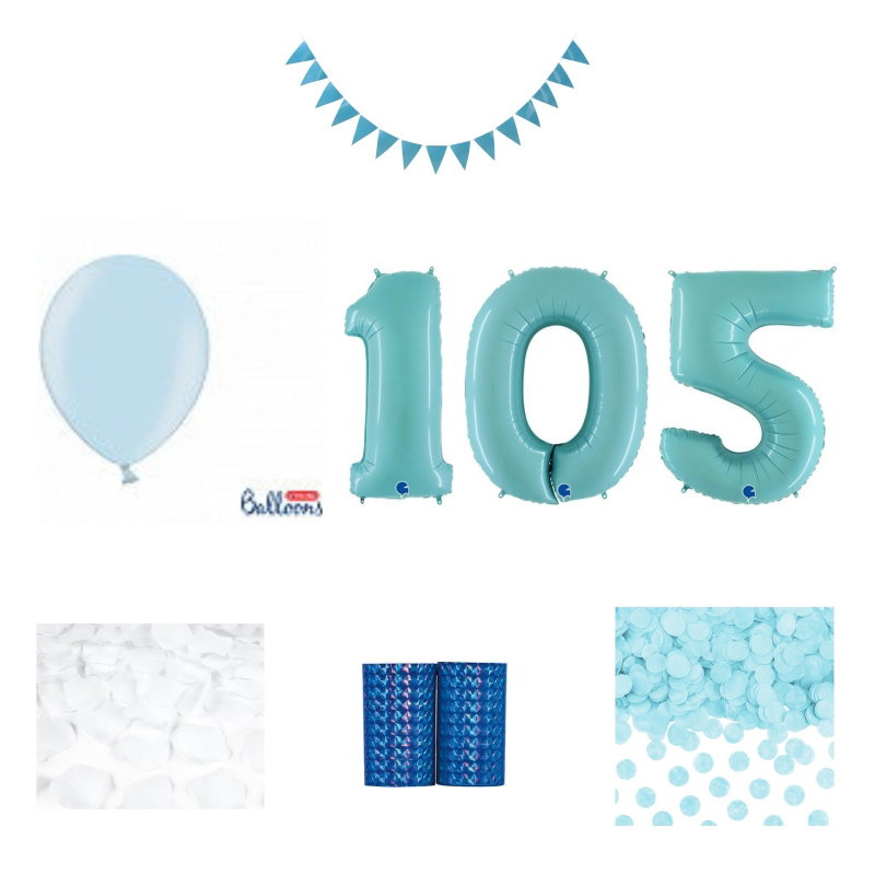 105-års festpaket, Blått, Stor – sammansatt produktbild
