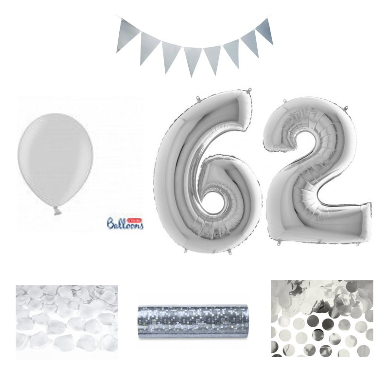 62-års festpaket, Silver, Stor – sammansatt produktbild